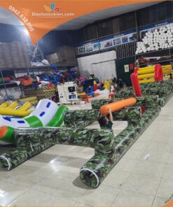 Bộ chướng ngại vật bơm hơi 2 x 4m màu rằn ri