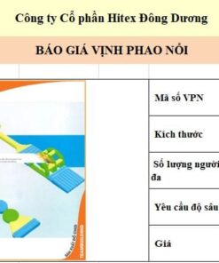 Vịnh phao nổi kích thước 9 x 18m