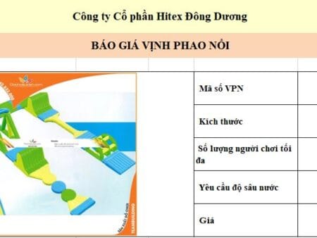 Vịnh phao nổi kích thước 9 x 18m